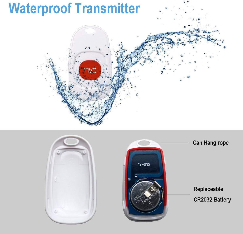 Wireless Life Alert System for Seniors with Panic Buttons and Necklace E890696