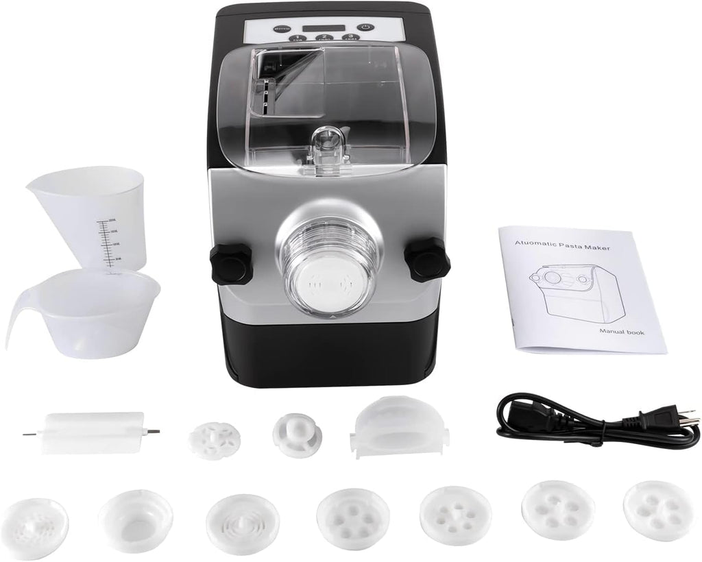 Electric Pasta Maker Machine, Automatic Noodle Maker with 8 Moulds I390458