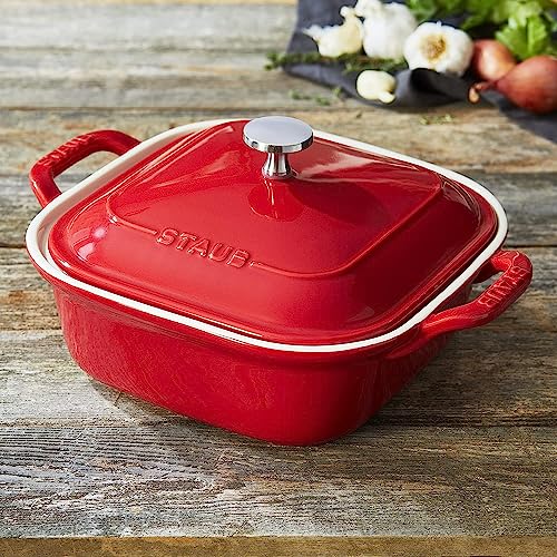 Ceramic Square Covered Baking Dish, 9x9-inch A798639