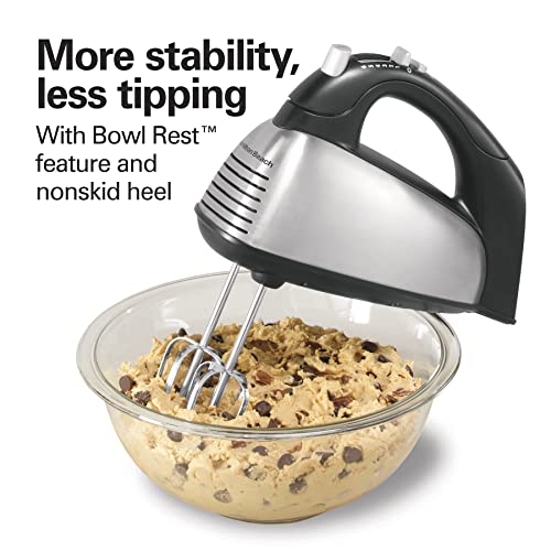 6-Speed Electric Hand Mixer with Storage Case and Beaters U720