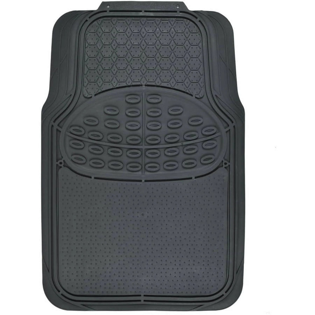 Heavy-Duty Metallic Rubber Car Mats, All-Weather, Trimmable H988865