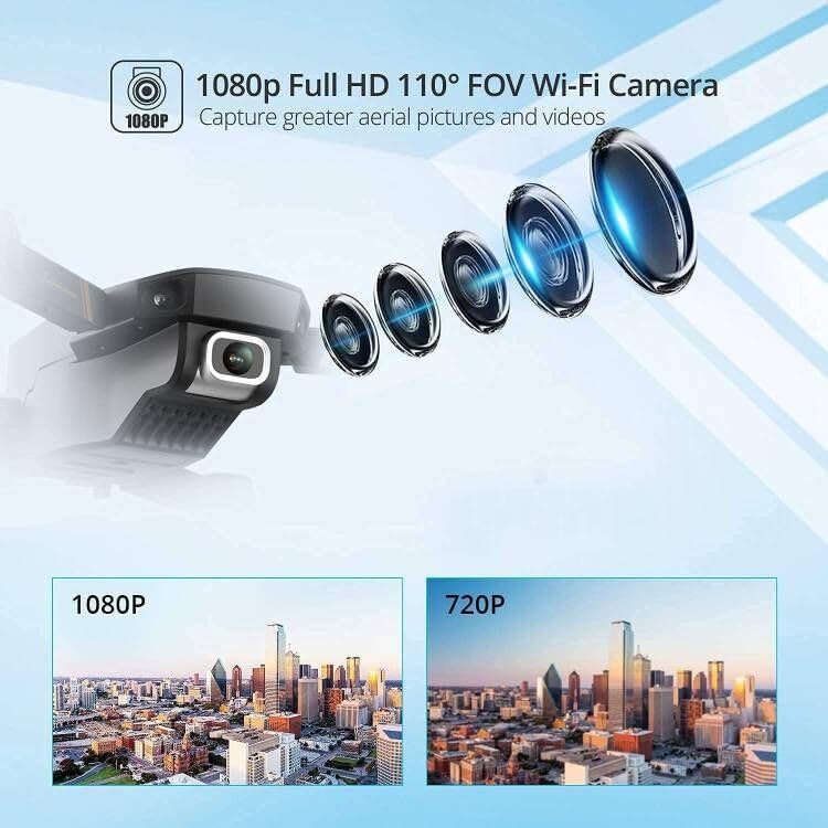 Foldable Camera Drone with 1080P FPV for Adults and Kids L97219