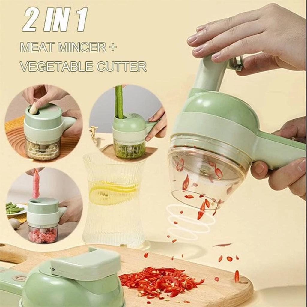 Mini Handheld Electric Vegetable Cutter Food Chopper W496159