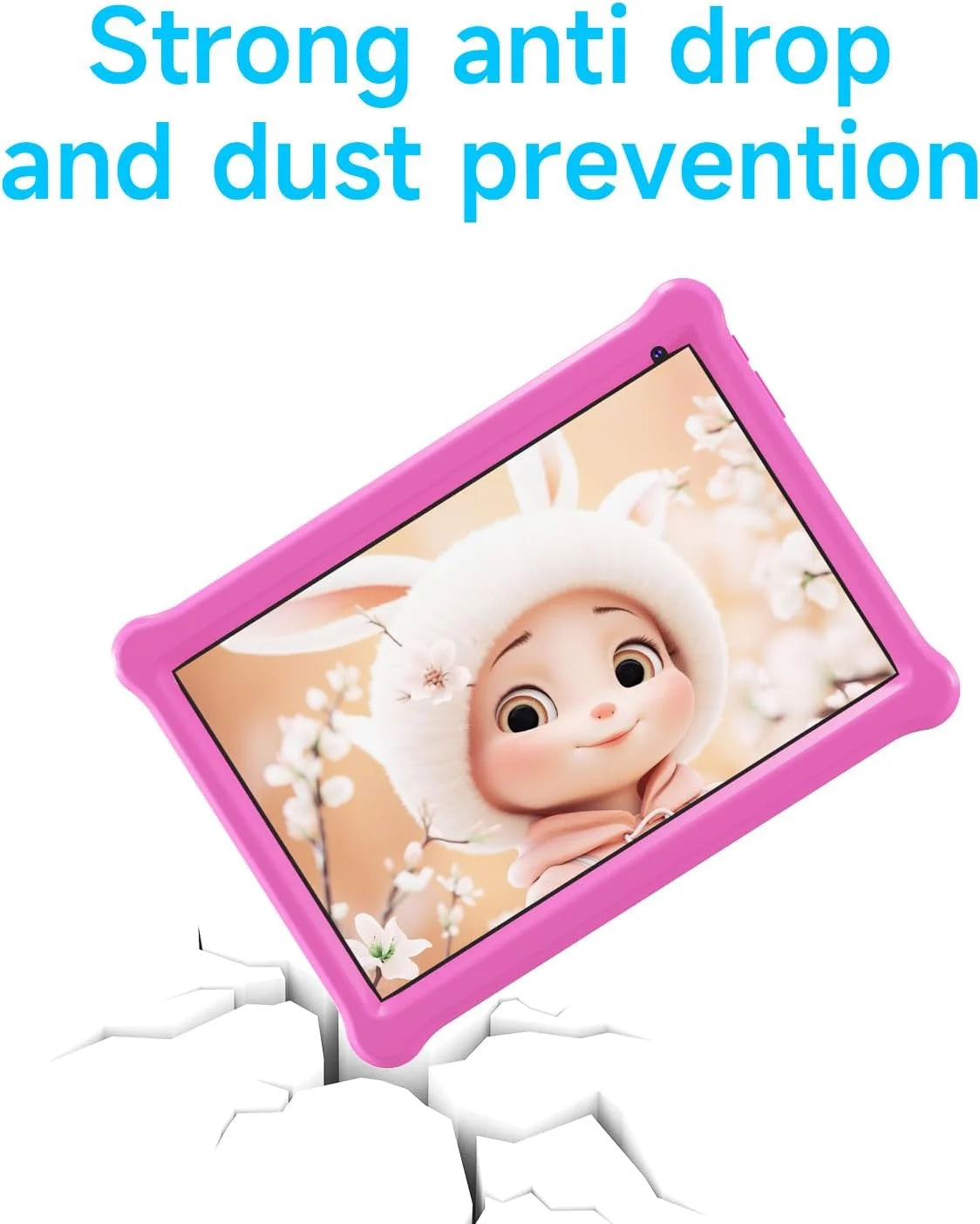 Kids Tablet 10 inch with Case, Parental Control, Pink O793547