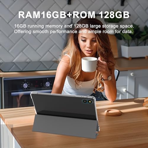 Tablet 10 inch with Keyboard Case, 12GB RAM, 1280x800 IPS HD Touch Screen E354