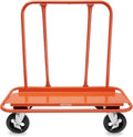 GypTool Heavy Duty Drywall Sheet Cart & Panel Dolly with 4 Swivel Wheels - Orange
