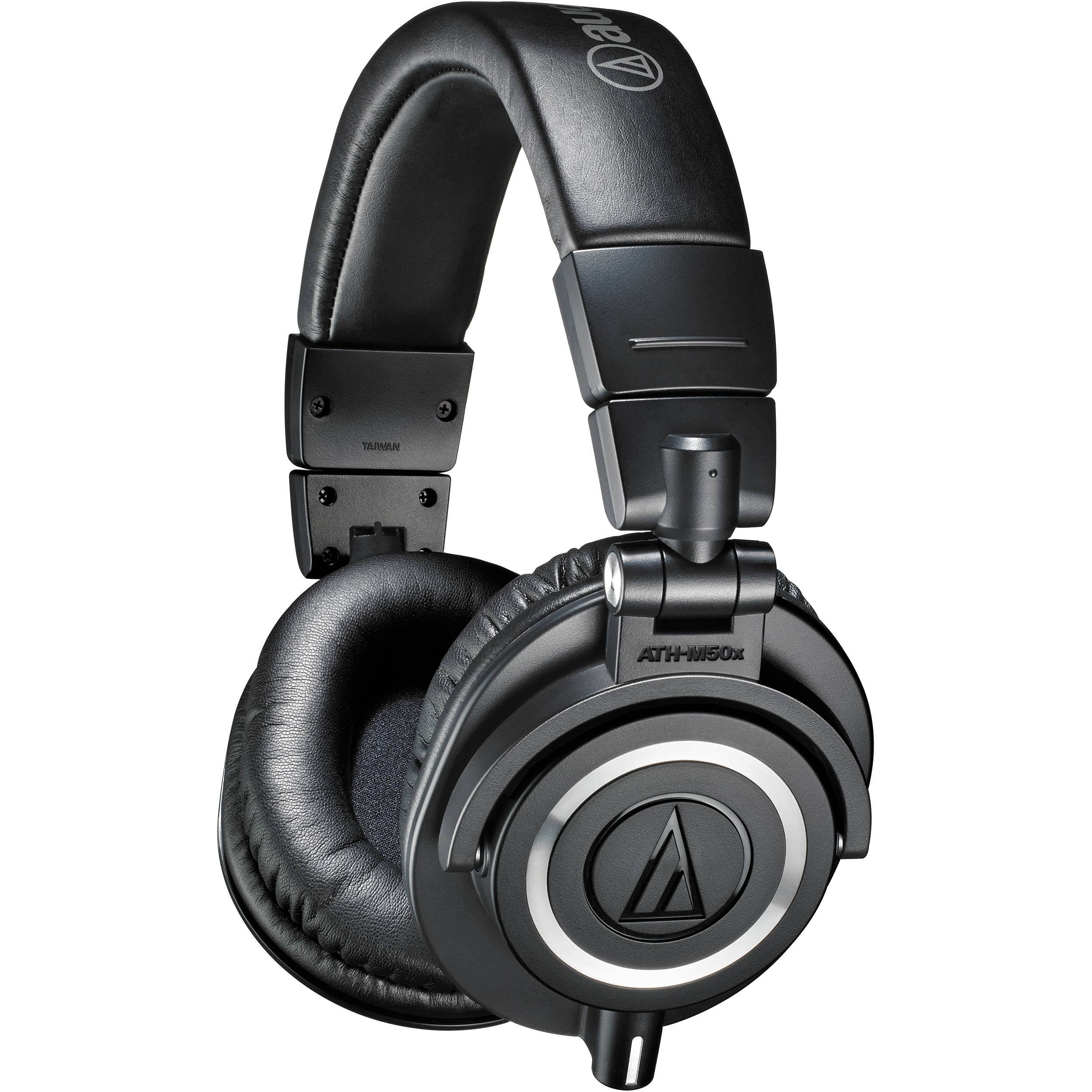 Audio-Technica ATH M50X Over-Ear Headphones - Black