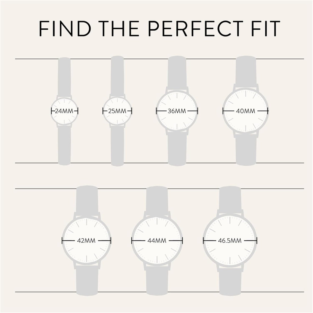 Men’s Slim Analog Watch - Minimalist, Water Resistant Dress Watch B644048