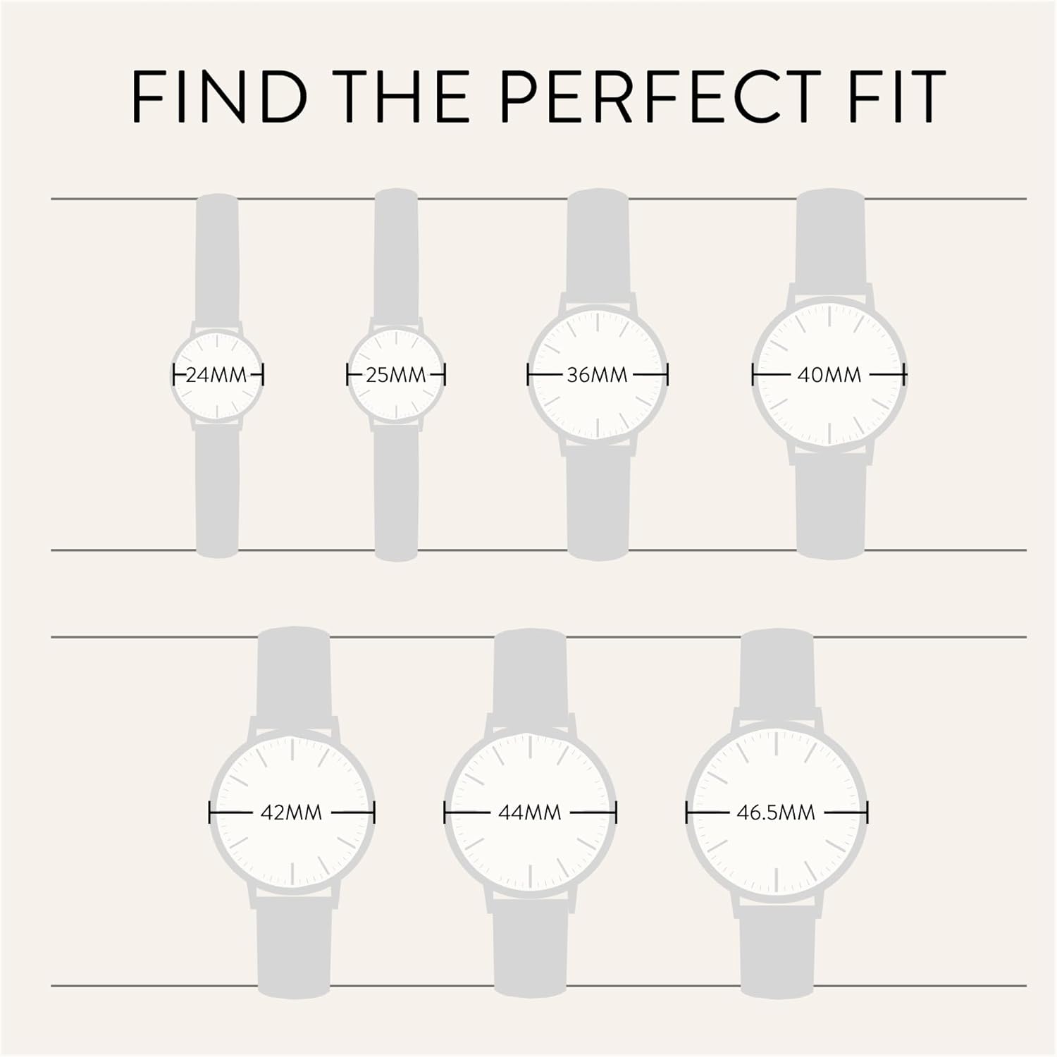 Men’s Slim Analog Watch - Minimalist, Water Resistant Dress Watch B644048