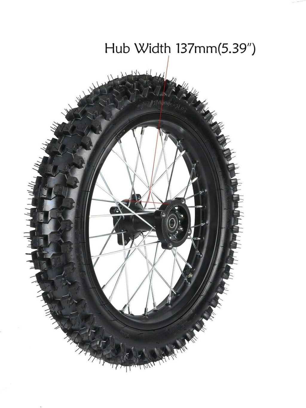Rear Tire Rim Wheel & Sprocket Assembly for Dirt Pit Bike W998