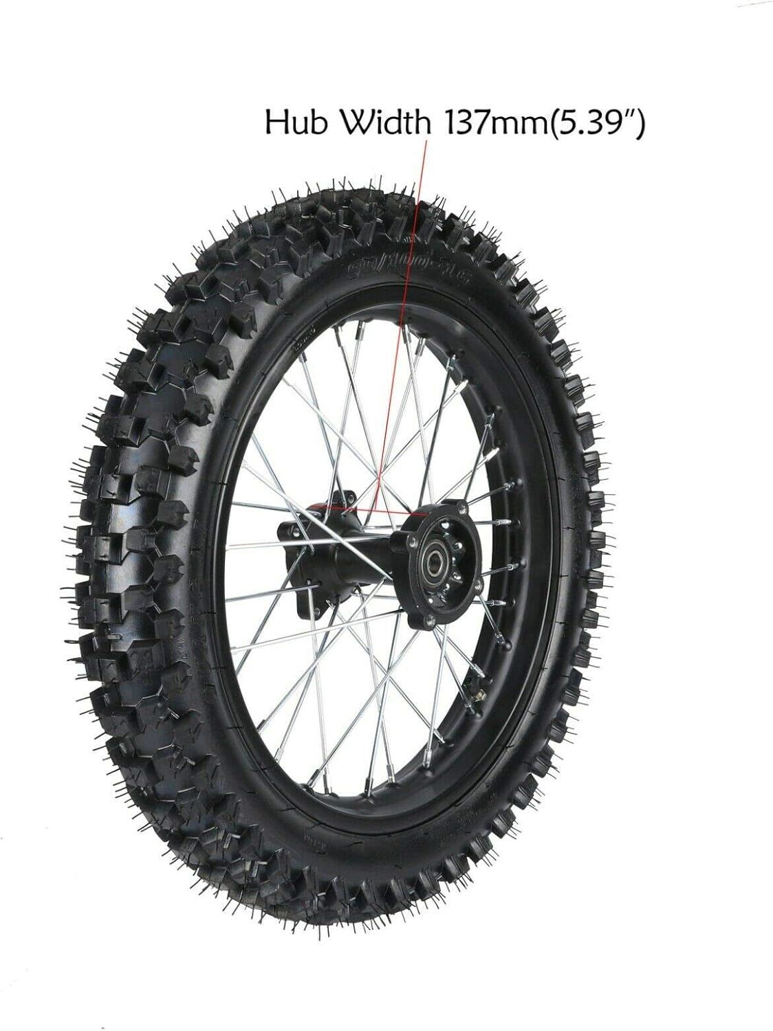 Rear Tire Rim Wheel & Sprocket Assembly for Dirt Pit Bike W998