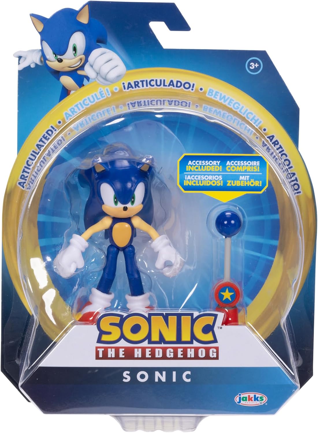 Sonic Action Figure with Blue Checkpoint Accessory, Ages 3+ Q264158