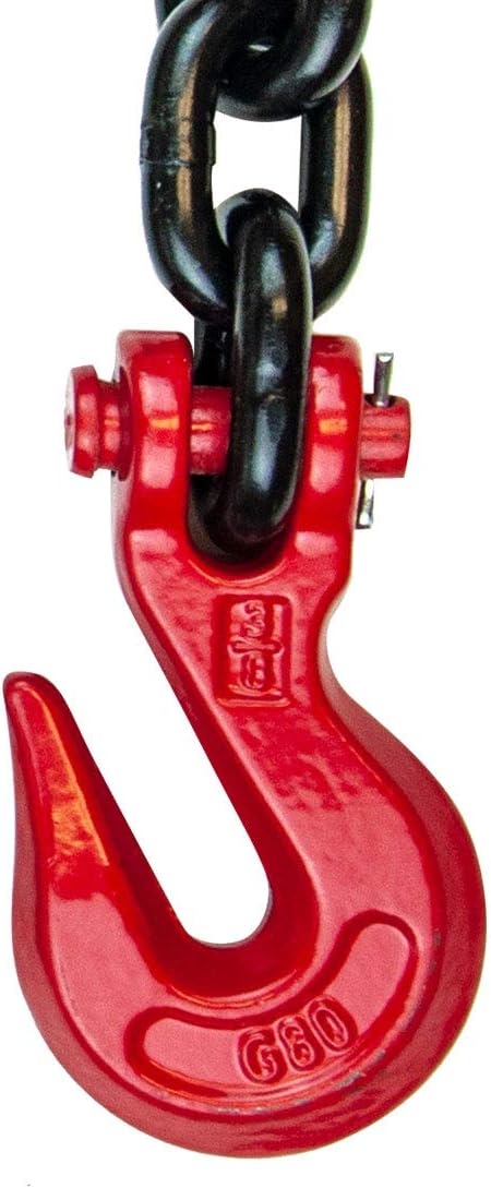 Alloy Tow Chain with Forged Long J Hook, 3/8 Inch x 6 Foot A761