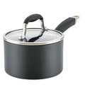 Anolon Advanced Home Hard Anodized Nonstick Sauce Pan/Saucepan with Straining and Lid, 2 Quart (2 Qt Straining Saucepan, Bronze)