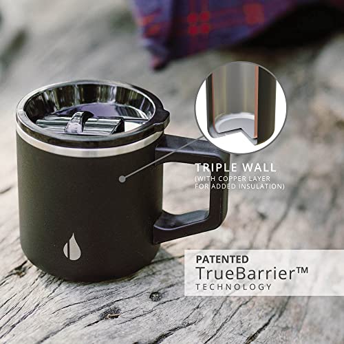 Insulated Coffee Mug with Lid & Handle, Triple Wall Stainless Steel, 16oz X529