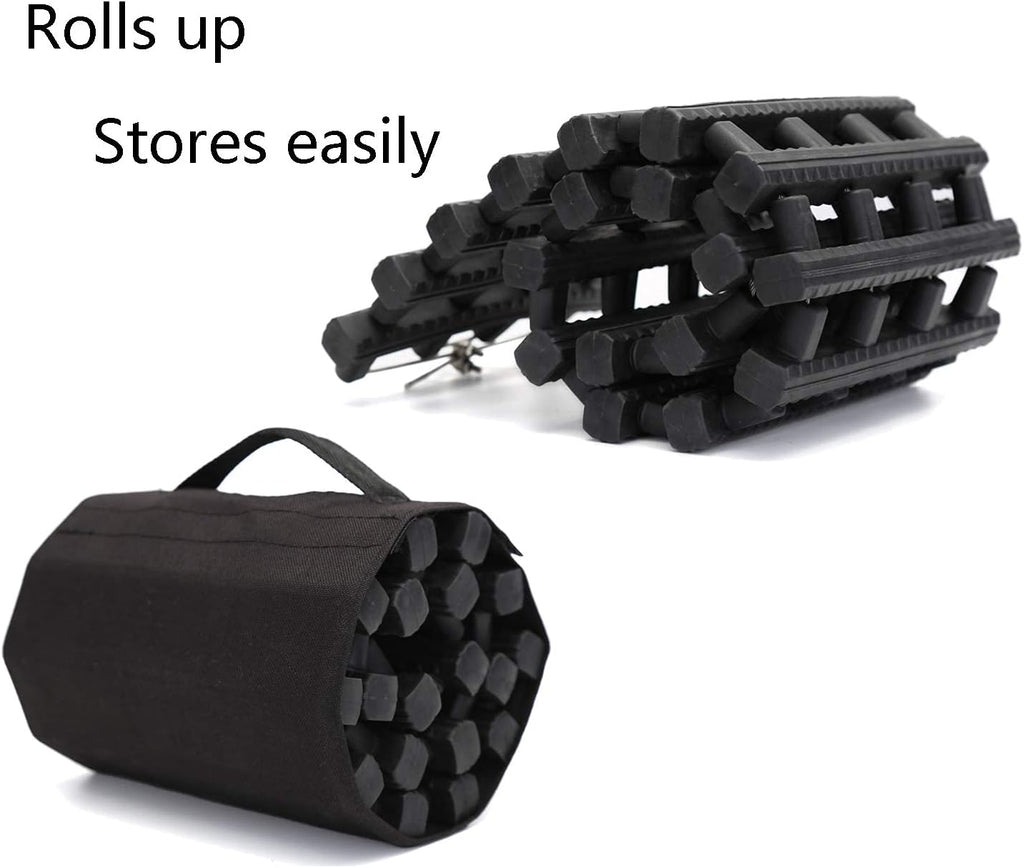 Portable Tire Traction Mats 33-Inch for Car Truck Snow Ice Mud Sand O82204