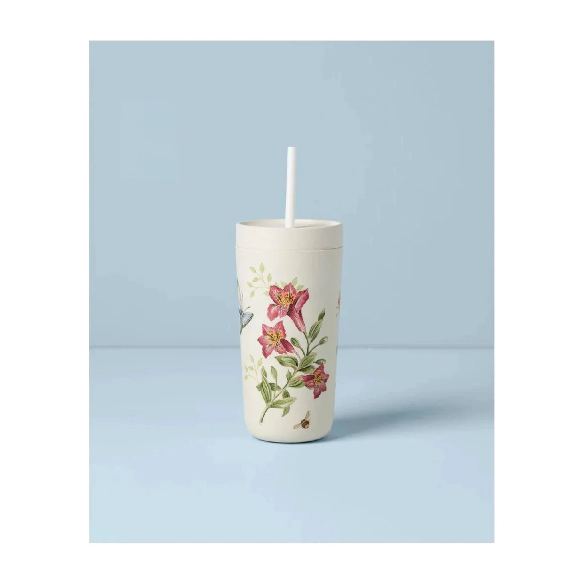 Bamboo Tumbler With Straw N200