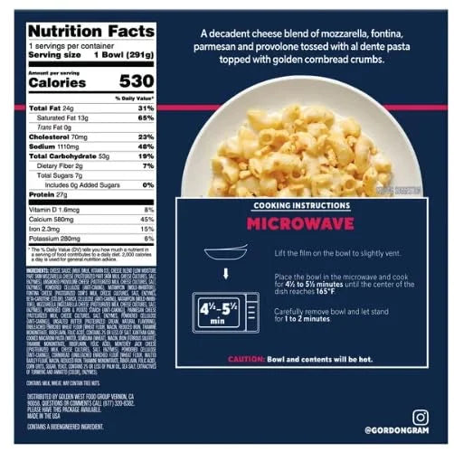 Four Cheese Macaroni Bake, Frozen Meal, 9.5 oz, Pack of 10 M20880