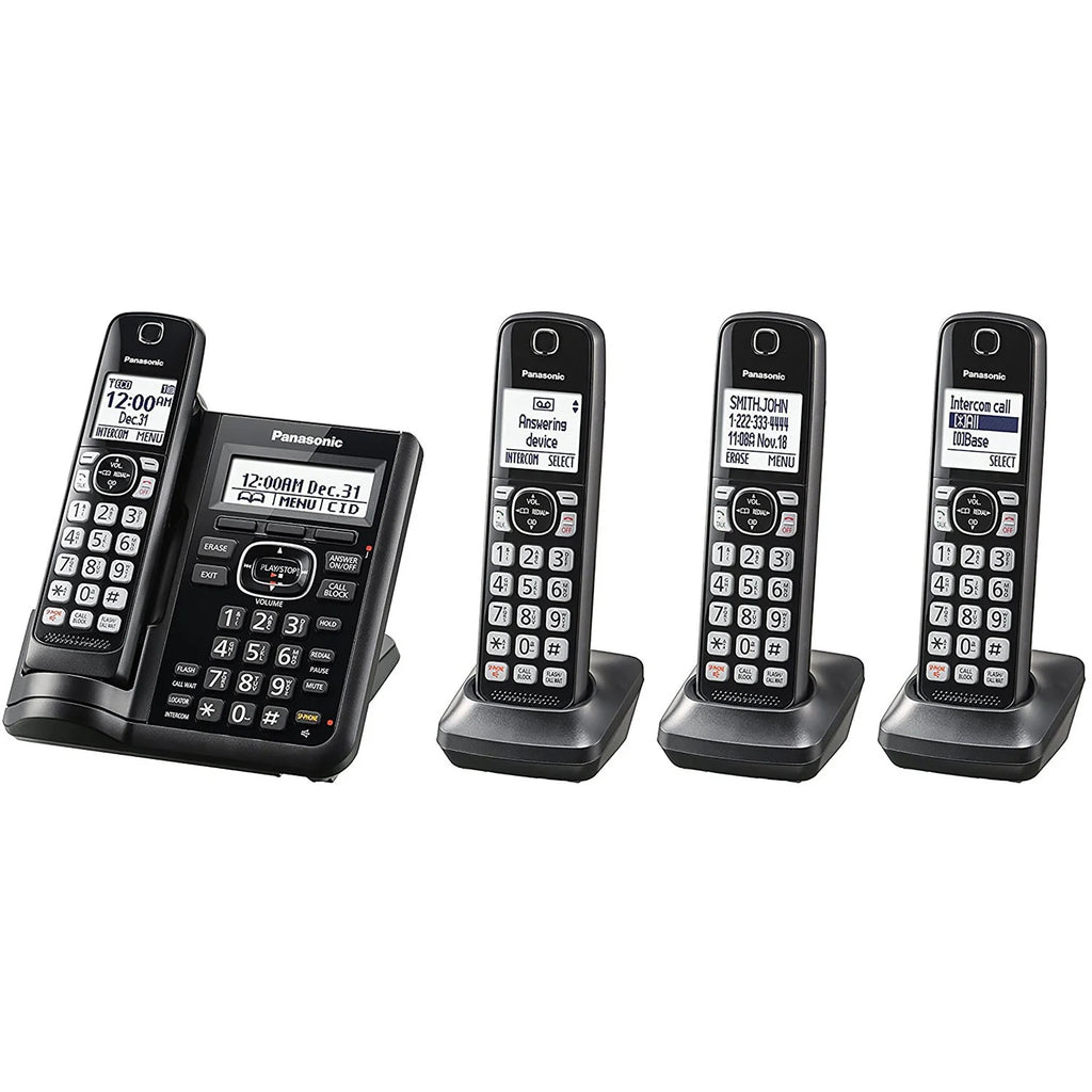 Cordless Phone with Answering Machine - 4 Handsets Y25822