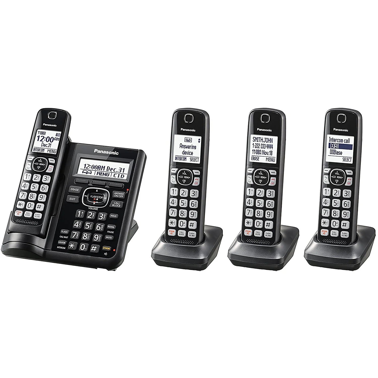 Cordless Phone with Answering Machine - 4 Handsets Y25822