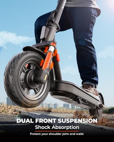 Electric Scooter for Adults, Long Range, Dual Suspension D190