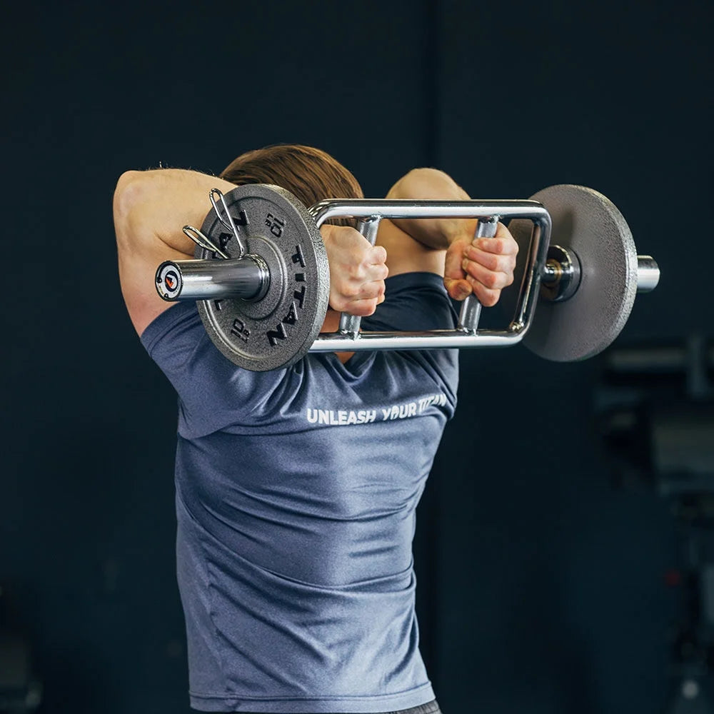 Olympic Triceps Bar, 200 LB Capacity, Chrome Finish G68549