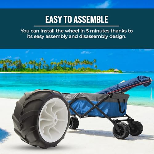 Heavy Duty Solid Tire Wheel for All-Terrain Wagons & Garden Carts A64280