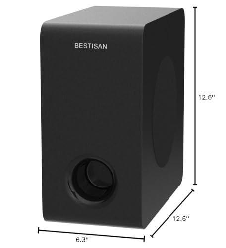 6.5" Powered Subwoofer for Home Audio, Compact Design, Deep Bass B935232