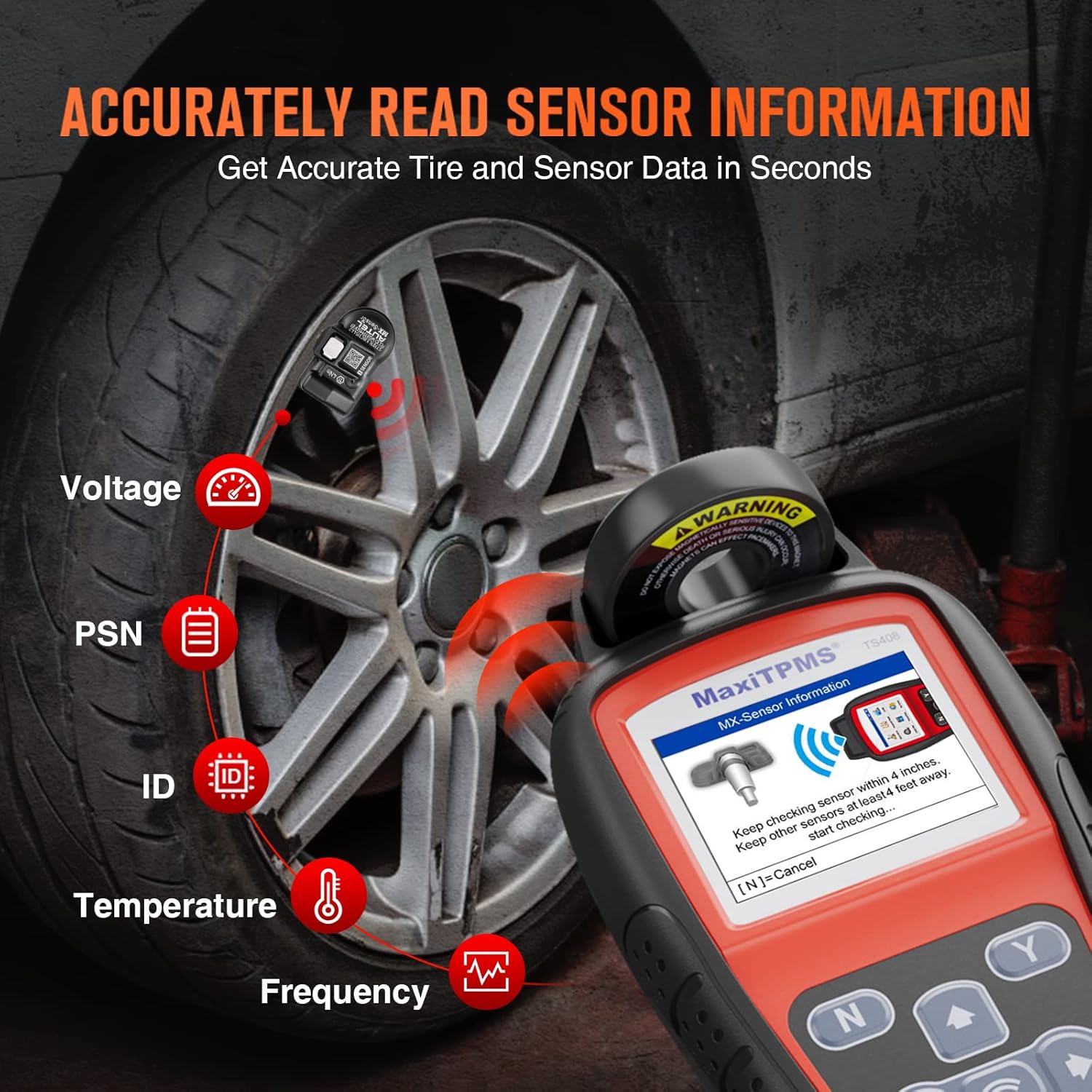 TPMS Relearn Tool for Tire Pressure Monitoring System W54726