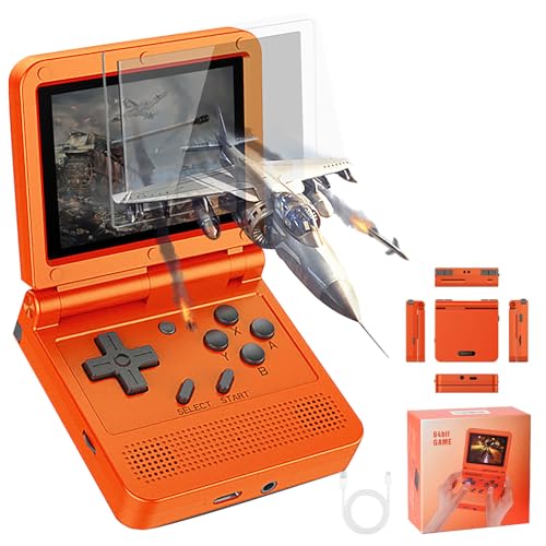 GoolRC Retro Handheld Game Console, with 16G Built-in 2000 Classic Games, Portable Hand Held Open Source Linux System 3.0-in HD IPS Screen Portable Game Console (Red 16GB)