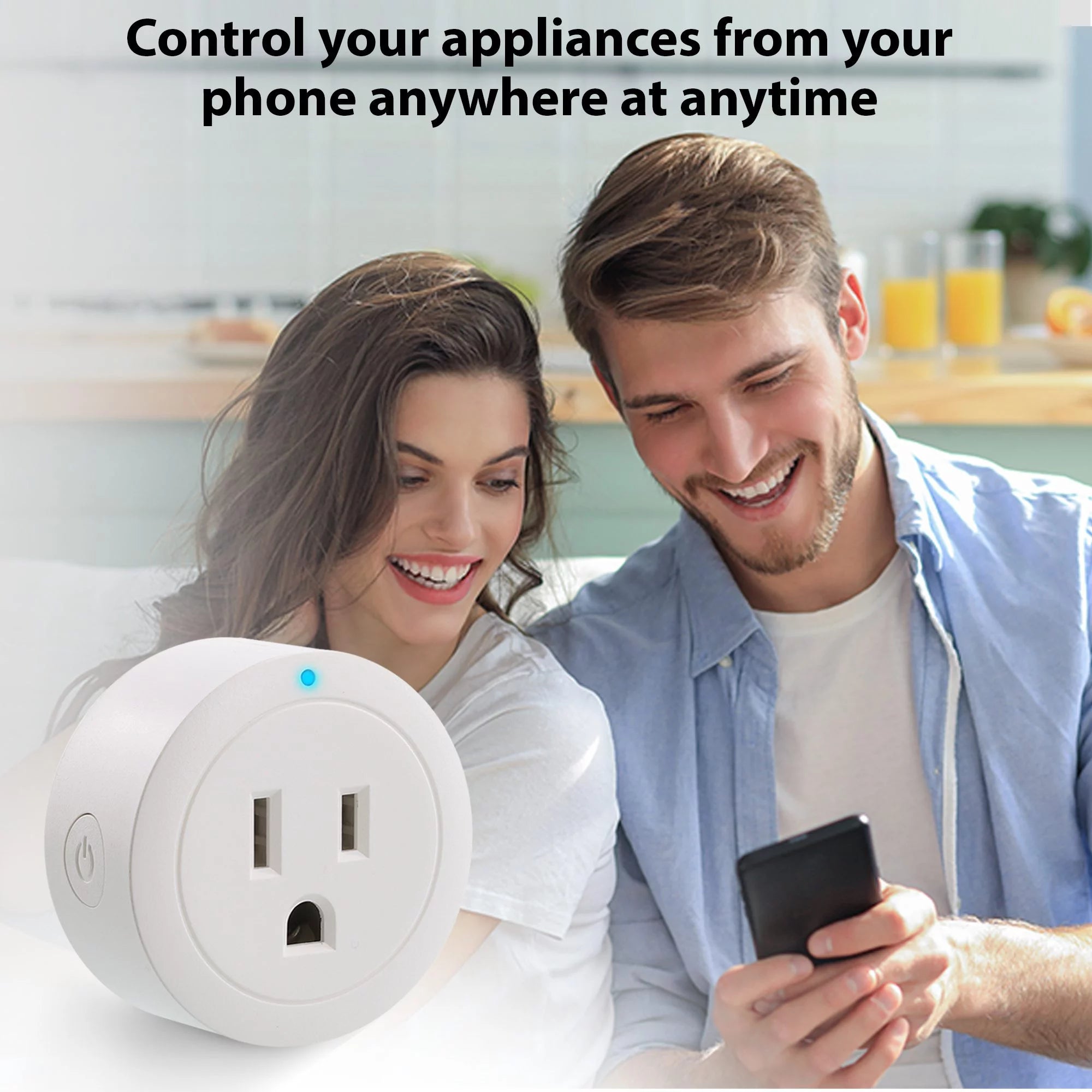 Smart WiFi Plug 4 Pack, Voice Control & Remote Access F259274