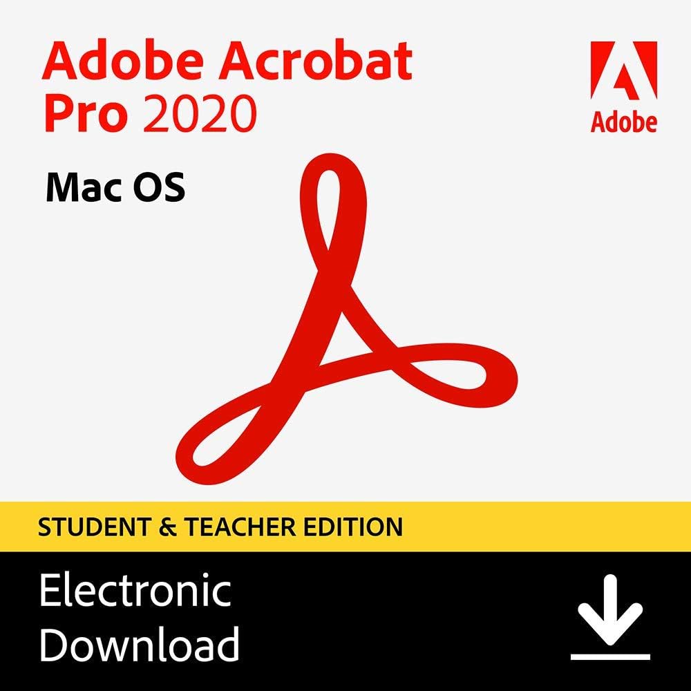 Acrobat Pro 2020 Student & Teacher Edition PC Code T862