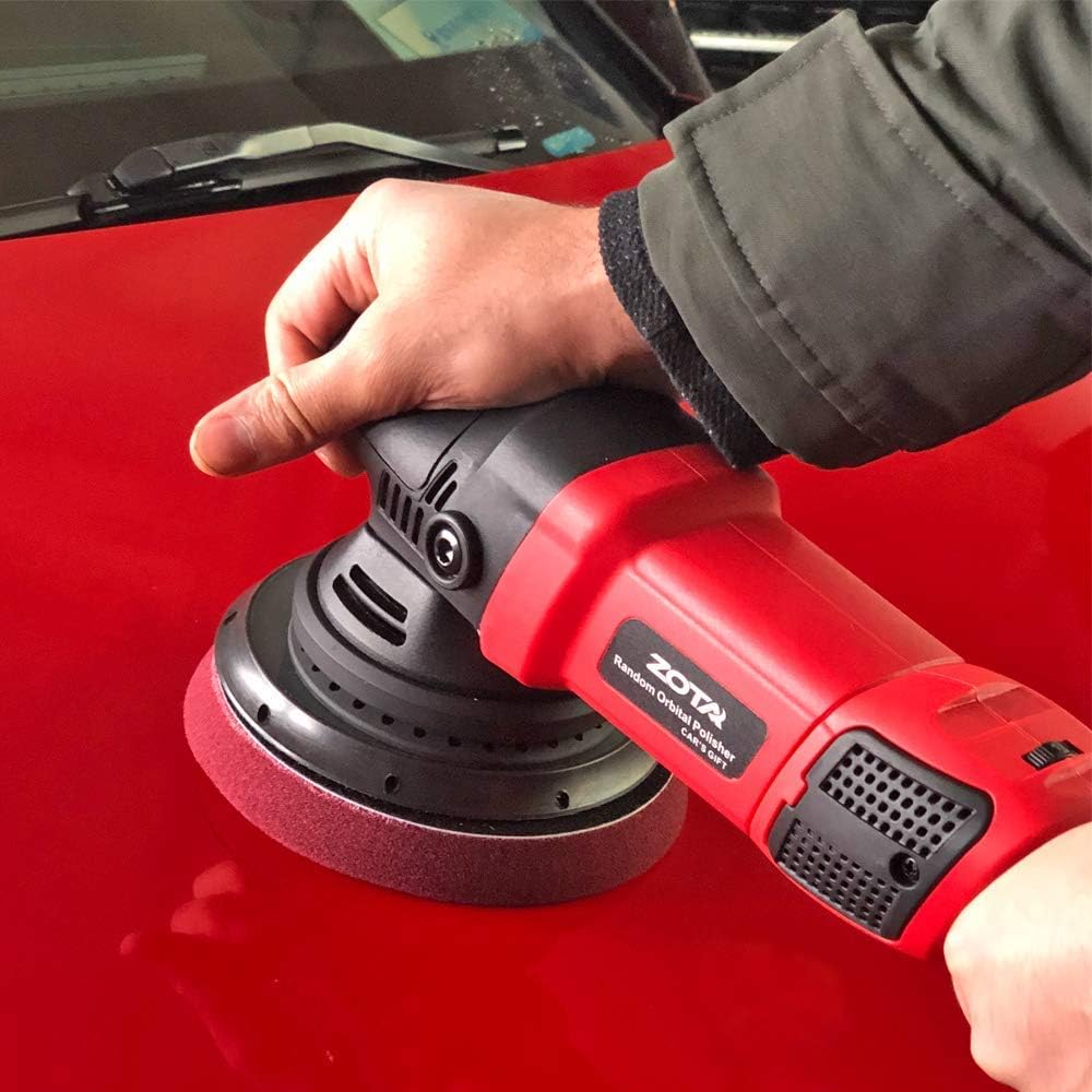 Car Polisher, 21mm Long-Throw Orbital, 6.5" Dual Action Buffer T680202