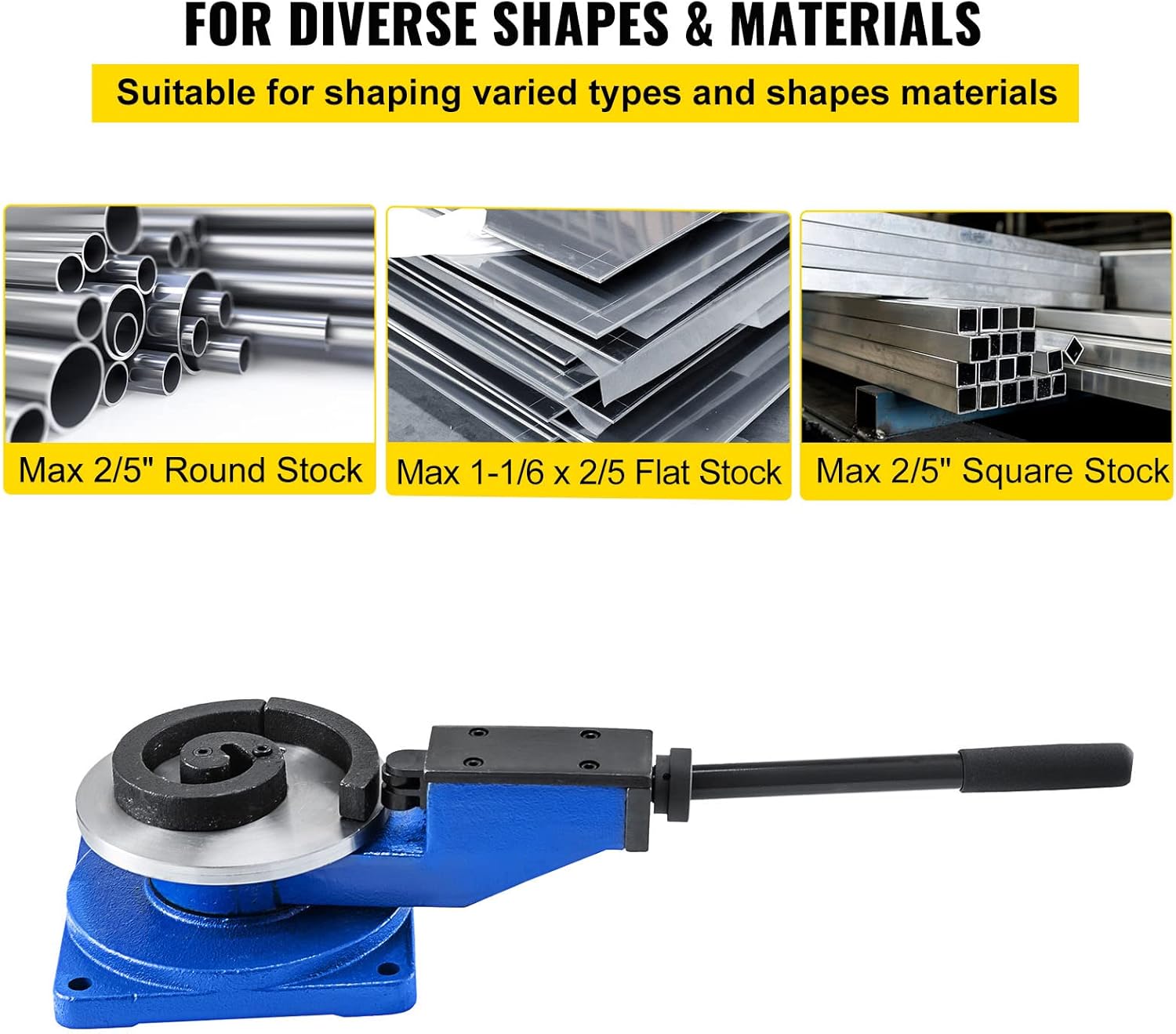 Metal Scroll Bender with 3 Tools for Steel, Brass, Copper, Aluminum D84367