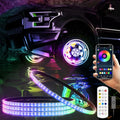 Wheel Lights for Truck - RGB Rim Light for Car/SUV - Wheel Well Ring Lights with Sequential and Multi-Color, Waterproof DC 12v C3041
