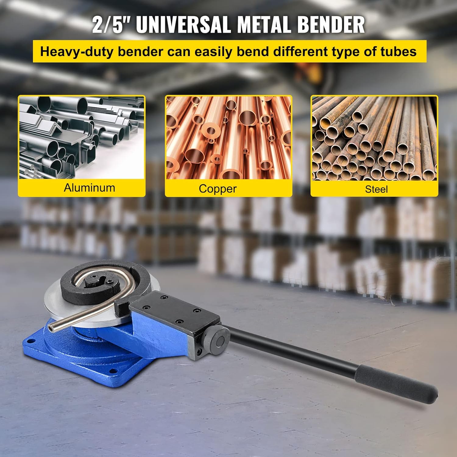Metal Scroll Bender with 3 Tools for Steel, Brass, Copper, Aluminum D84367