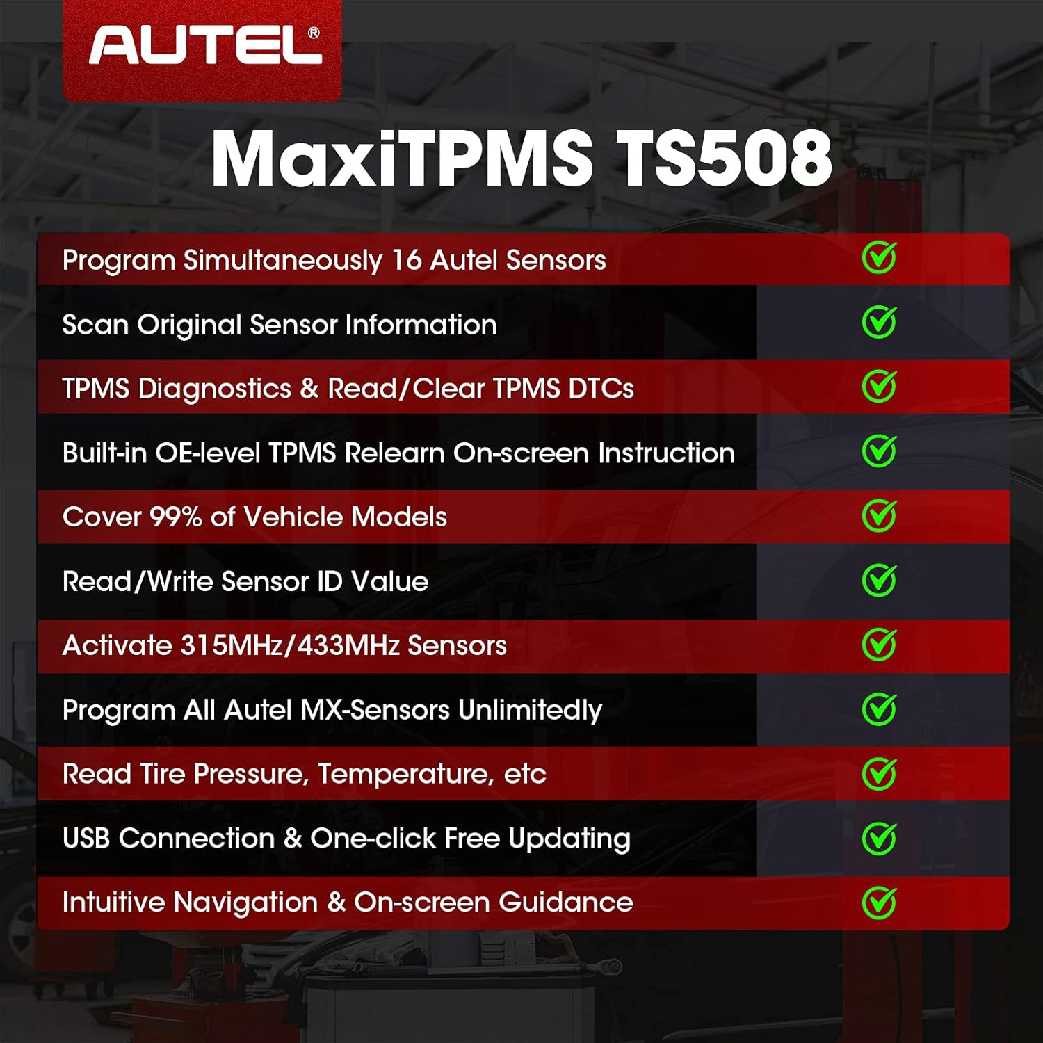 TPMS Relearn Tool for Tire Pressure Monitoring System W54726