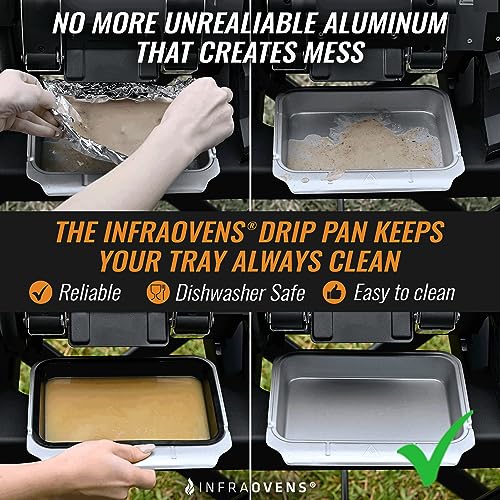 Reusable Silicone Drip Pan Liner for Outdoor Grill, Set of Two, Heat Resistant U5534