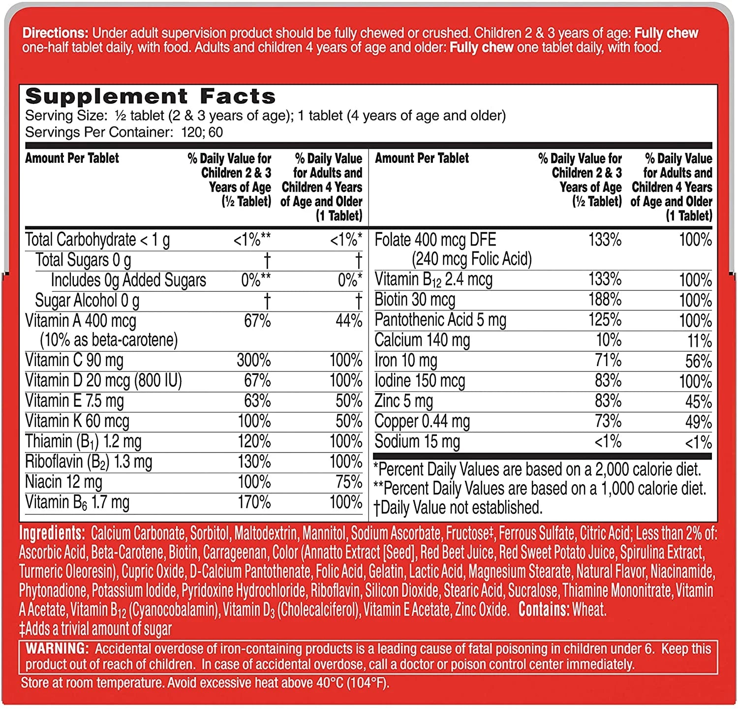 Chewable Tablets Complete, 60 Count Z683
