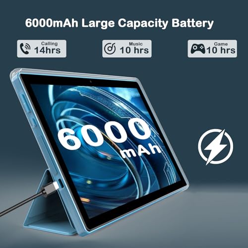 10 inch 2 in 1 Tablet with Keyboard Mouse Case Stylus, 8GB+64GB, IPS Touch Screen G53405