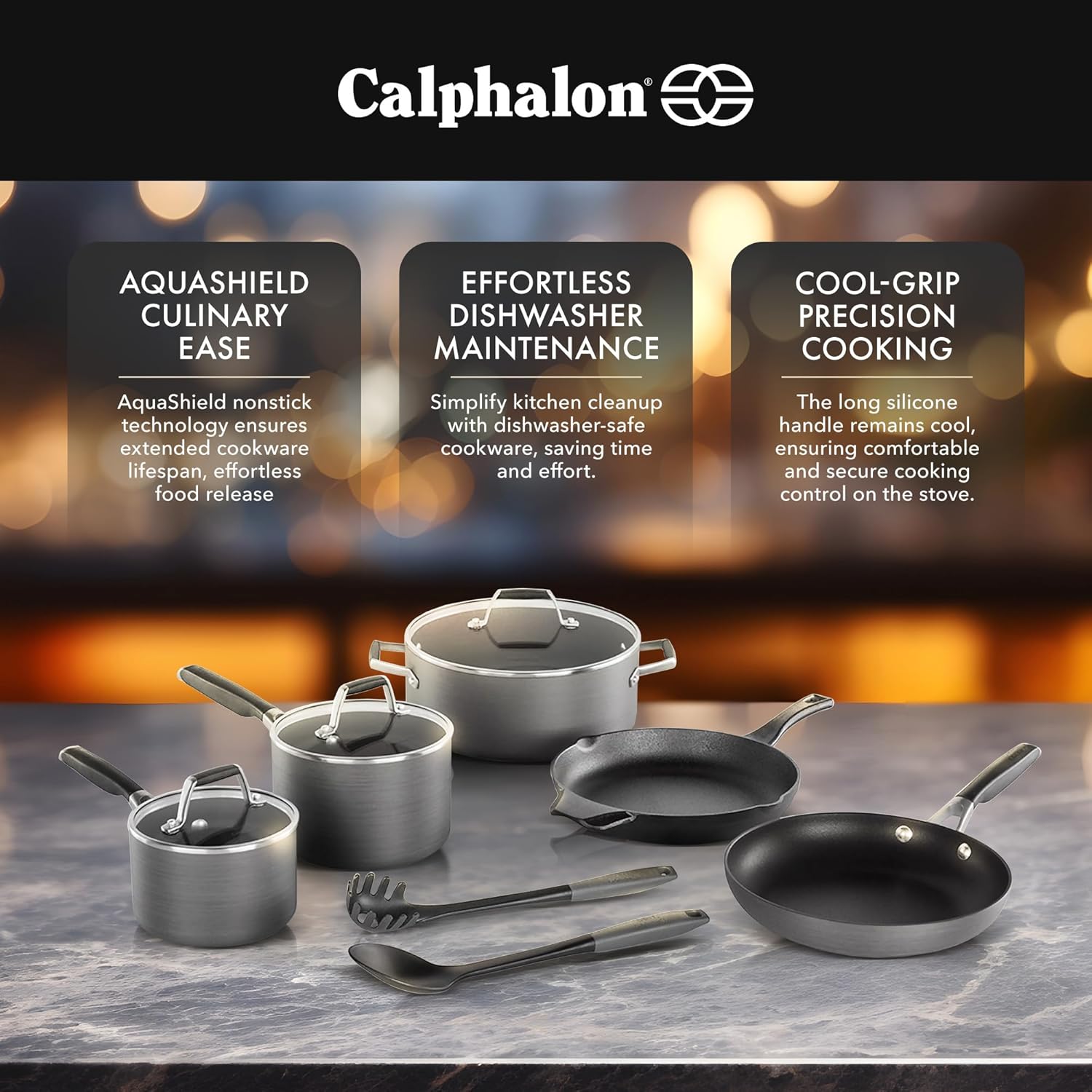 Hard Anodized Nonstick 10 Piece Cookware Set X529