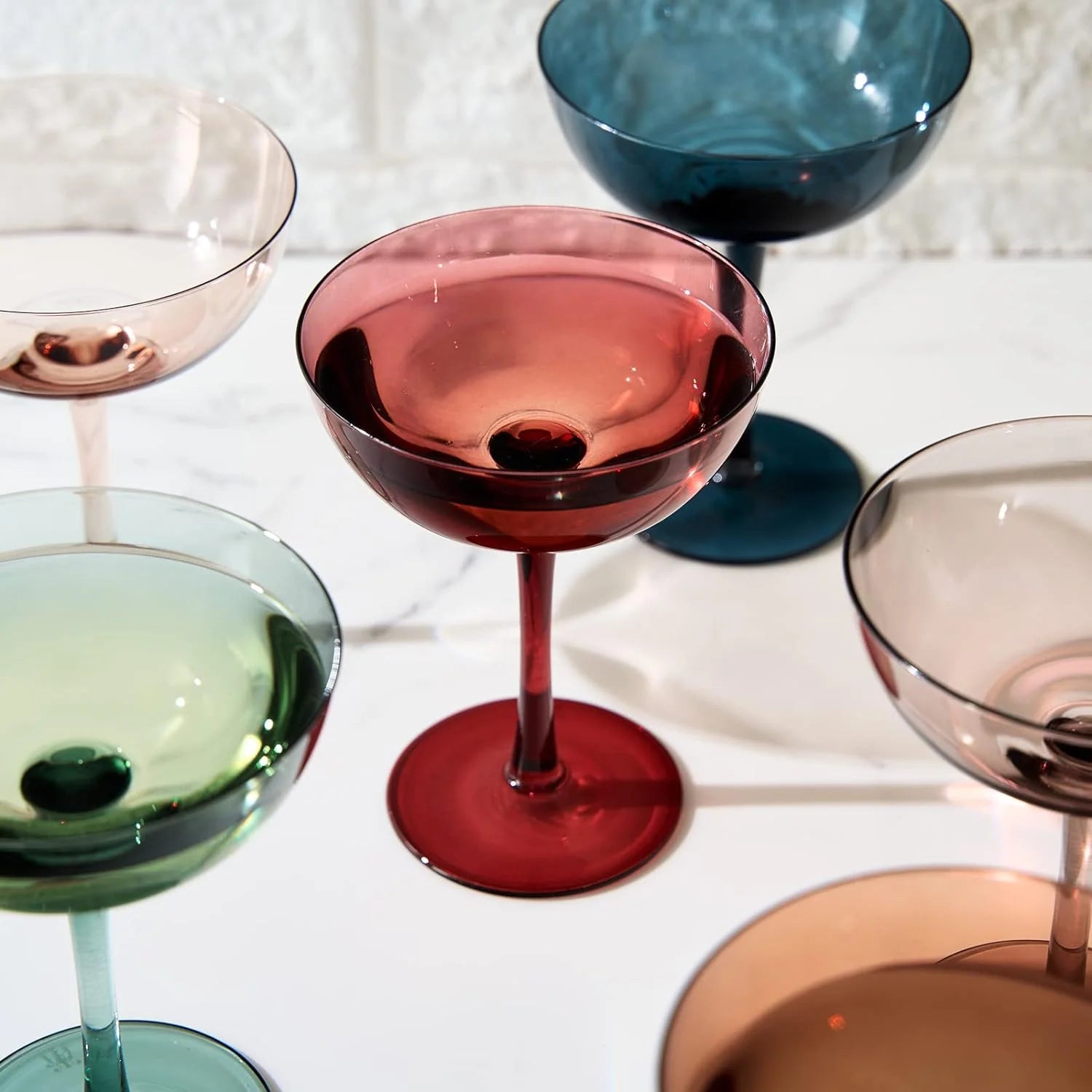 Crystal Coupe Glasses Set, 7 oz, Set of 6 R28596