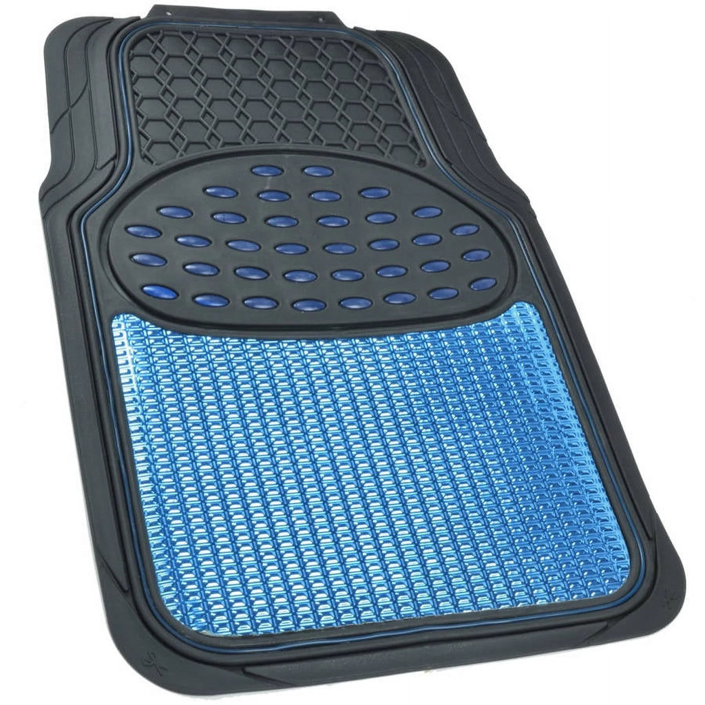 Heavy-Duty Metallic Rubber Car Mats, All-Weather, Trimmable H988865
