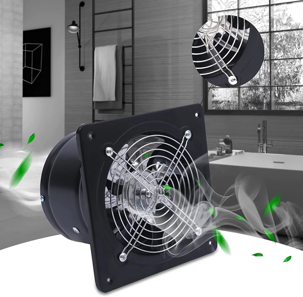 Metal Axial Exhaust Fan Wall Mounted Kitchen Ventilation I884