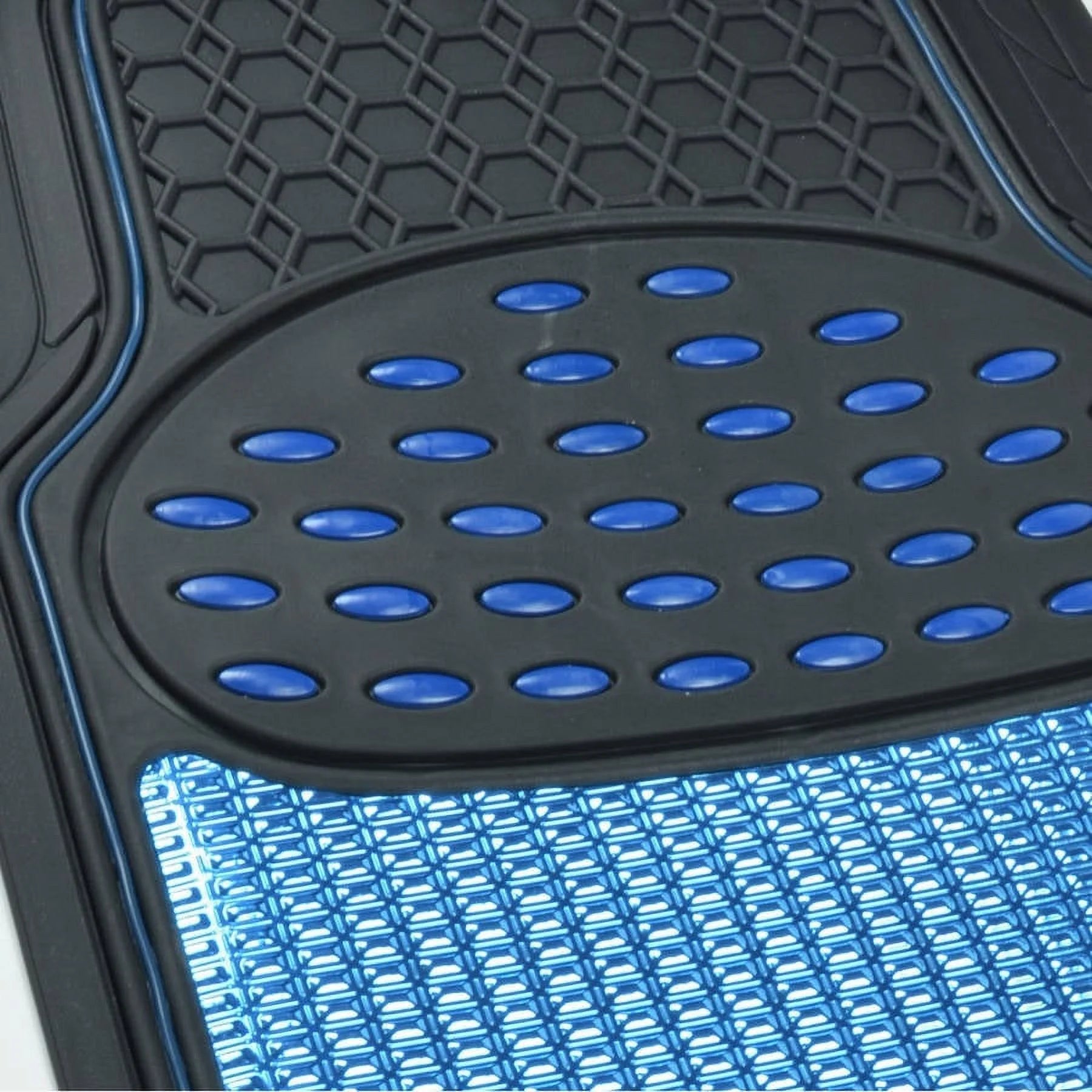 Heavy-Duty Metallic Rubber Car Mats, All-Weather, Trimmable H988865