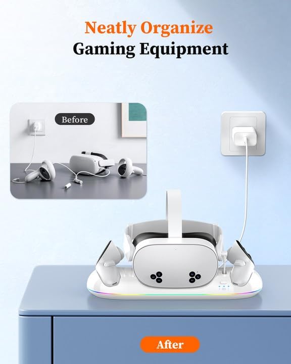 Magnetic Charging Station for VR Headset & Controllers W5878