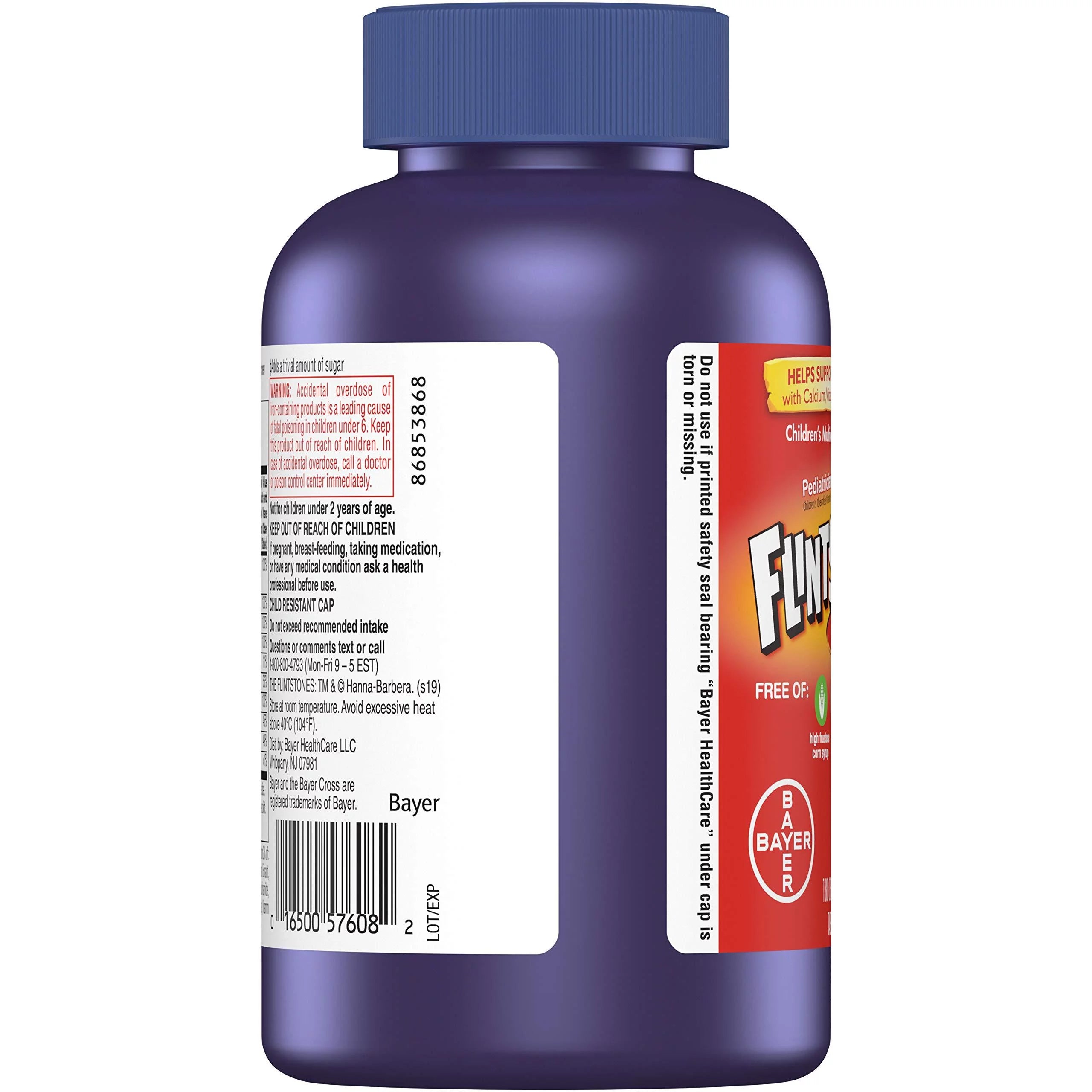 Chewable Multivitamin for Kids and Toddlers with Iron, Calcium, Vitamin C & D, 180ct S396857