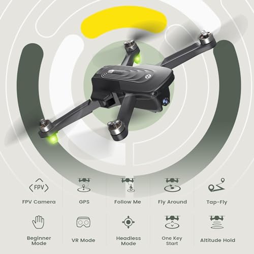 GPS Drone with 4K Camera for Adults, Auto Return, Follow Me, Brushless Motor, 46 Mins Flight L605335
