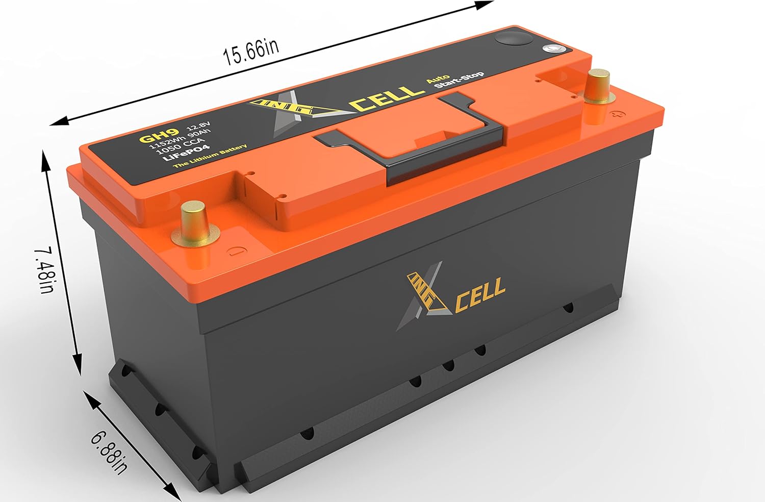 12V 60AH 768WH 790CCA Car Start Stop Battery C6684