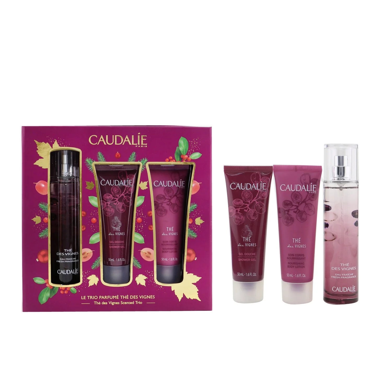 Fresh Fragrance Spray with Shower Gel and Body Lotion 3pcs R4014
